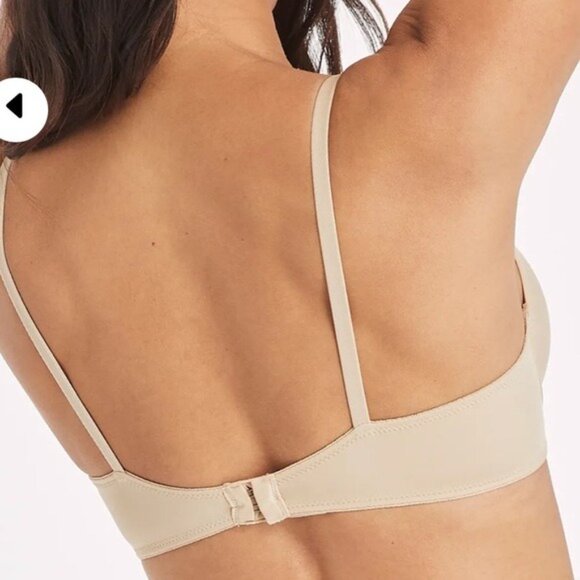 Maidenform Womens Beige Underwire Bra 34C Nylon & Elastane Made In Vietnam - Picture 3 of 6